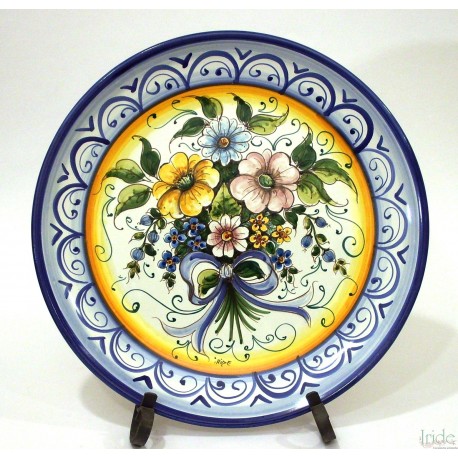 Piatto da parete decoro "fiori"
