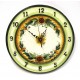 Orologio con numeri a rilievo decoro girasoli
