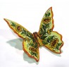 Farfalla lucida decoro fiori cm 20 x 18