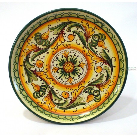Piatto da parete con decoro - "pignetta"