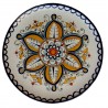 Piatto da parete con decoro rosone