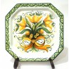Piatto Ottagonale decoro Girasoli