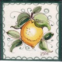 Mattonella in ceramica modello limoni