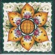 Mattonella in ceramica modello rosone