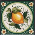 Mattonella in ceramica modello limoni fondo pieno