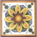 Mattonella in ceramica modello rosone 