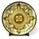 Piatto da parete con decoro - "Rosone giglio"