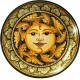 Piatto da parete con decoro - "Sole"