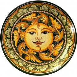 Piatto da parete con decoro - "Sole"