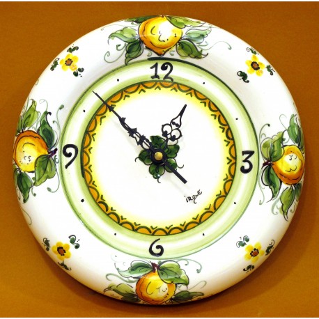 Orologio Sagomato Medio - decoro Limoni