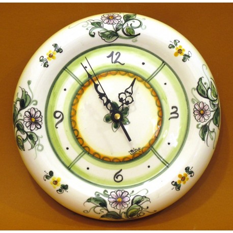 Orologio Sagomato Medio - decoro Margherita