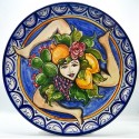 Piatto da parete con decoro - "Trinacria"