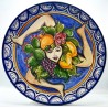 Piatto da parete con decoro - "Trinacria"