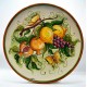 Piatto da parete con decoro - "Frutta e farfalle 1"