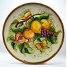 Piatto da parete con decoro - "Frutta e farfalle 1"