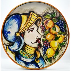 Piatto da parete con decoro - "Pupo Siciliano"