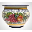 Portavaso decoro " Melograno e Uva "