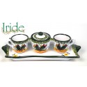 Servizietto caffè - Tete a tete - decoro fico d'india