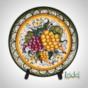 Piatto da parete decoro "Uva Mista"