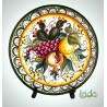 Piatto da parete decoro "Frutta mista e fico d'india"