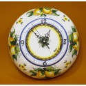 Orologio bombato grande, decoro limoni