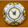 Orologio bombato grande, decoro limoni